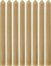 På billedet ser du variationen Rustic Wax, Stagelys, sæt á 8 stk. fra brandet House Doctor i en størrelse D: 2,1 cm. x H: 25 cm. i farven Camel