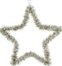 På billedet ser du variationen Joy Star, Julepynt fra brandet House Doctor i en størrelse D: 21 cm. i farven Sølv oxideret