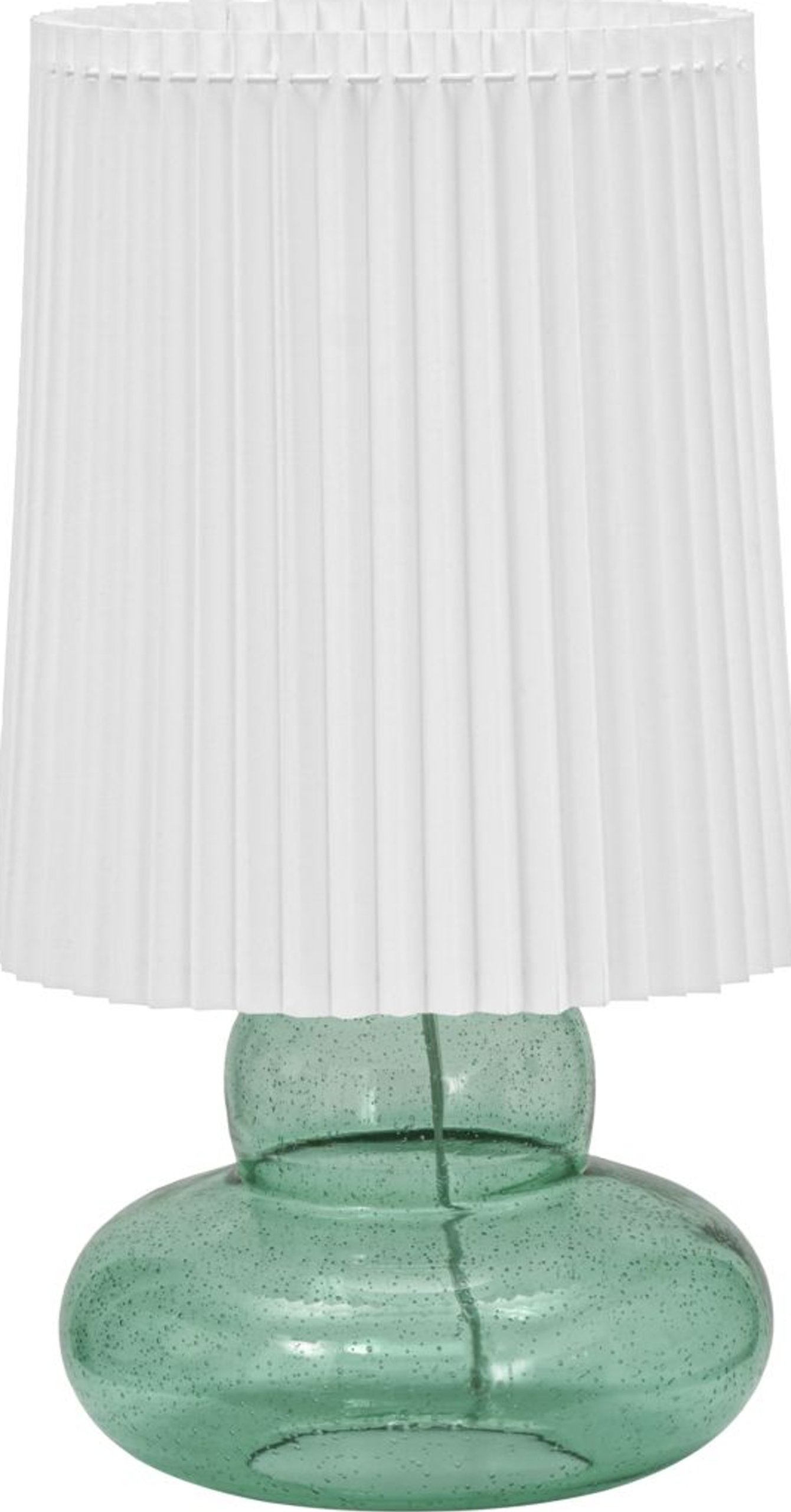 På billedet ser du Ribe, Bordlampe inkl. lampeskærm fra brandet House Doctor i en størrelse D: 27,5 cm. x H: 55 cm. i farven Grøn