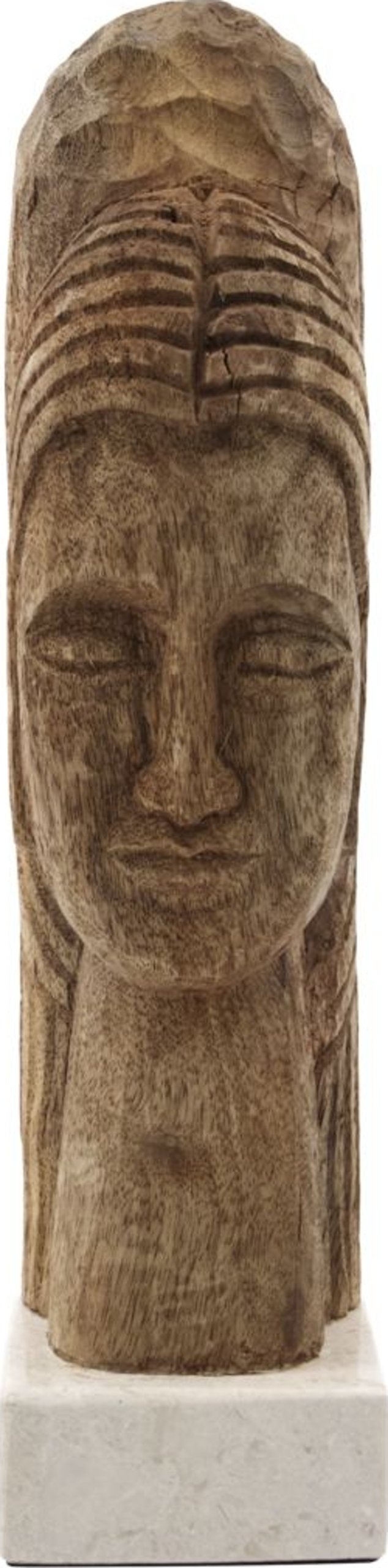 På billedet ser du Mindful, Kunstværk, Mangotræ, Marmor fra brandet House Doctor i en størrelse H: 36 cm. x B: 9 cm. i farven Natural