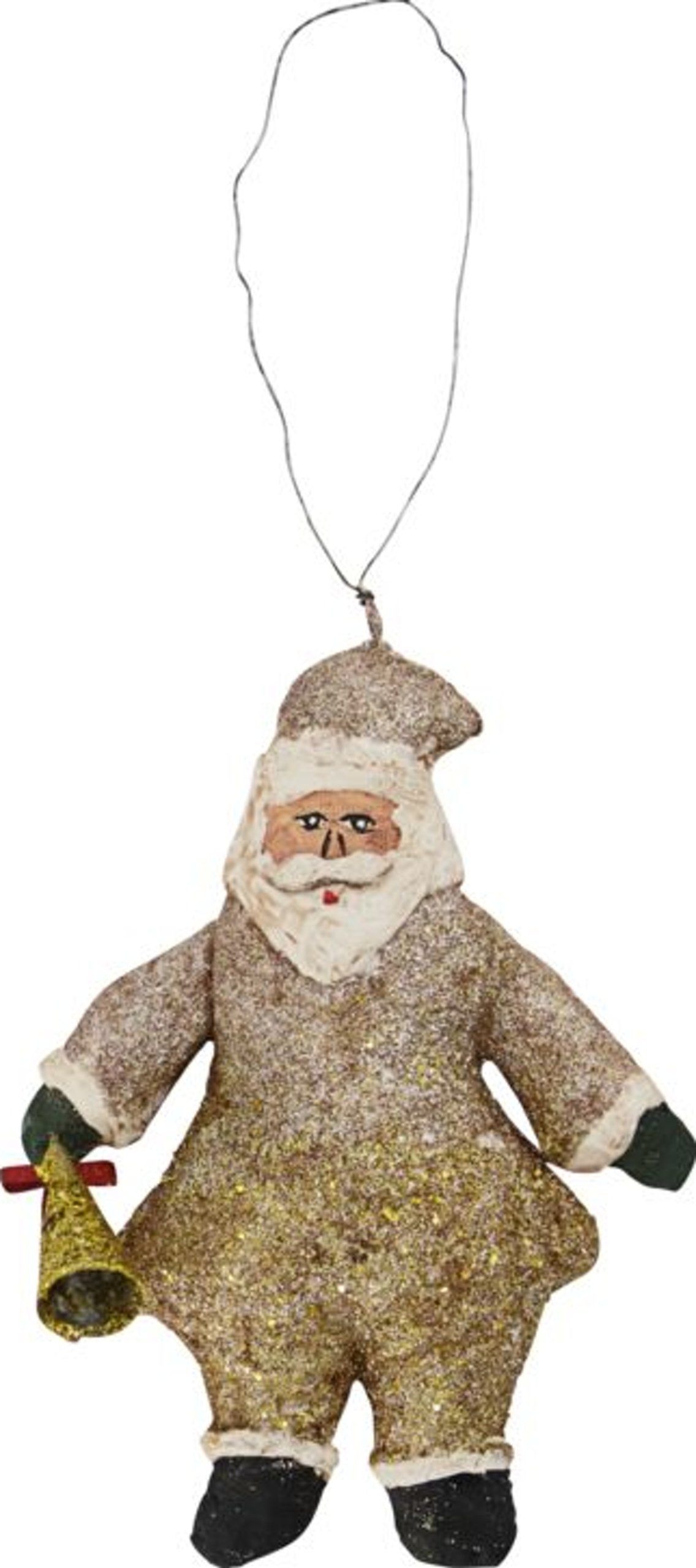 På billedet ser du Santa Claus, Julepynt fra brandet House Doctor i en størrelse H: 12 cm. x B: 2 cm. x L: 10 cm. i farven Champagne