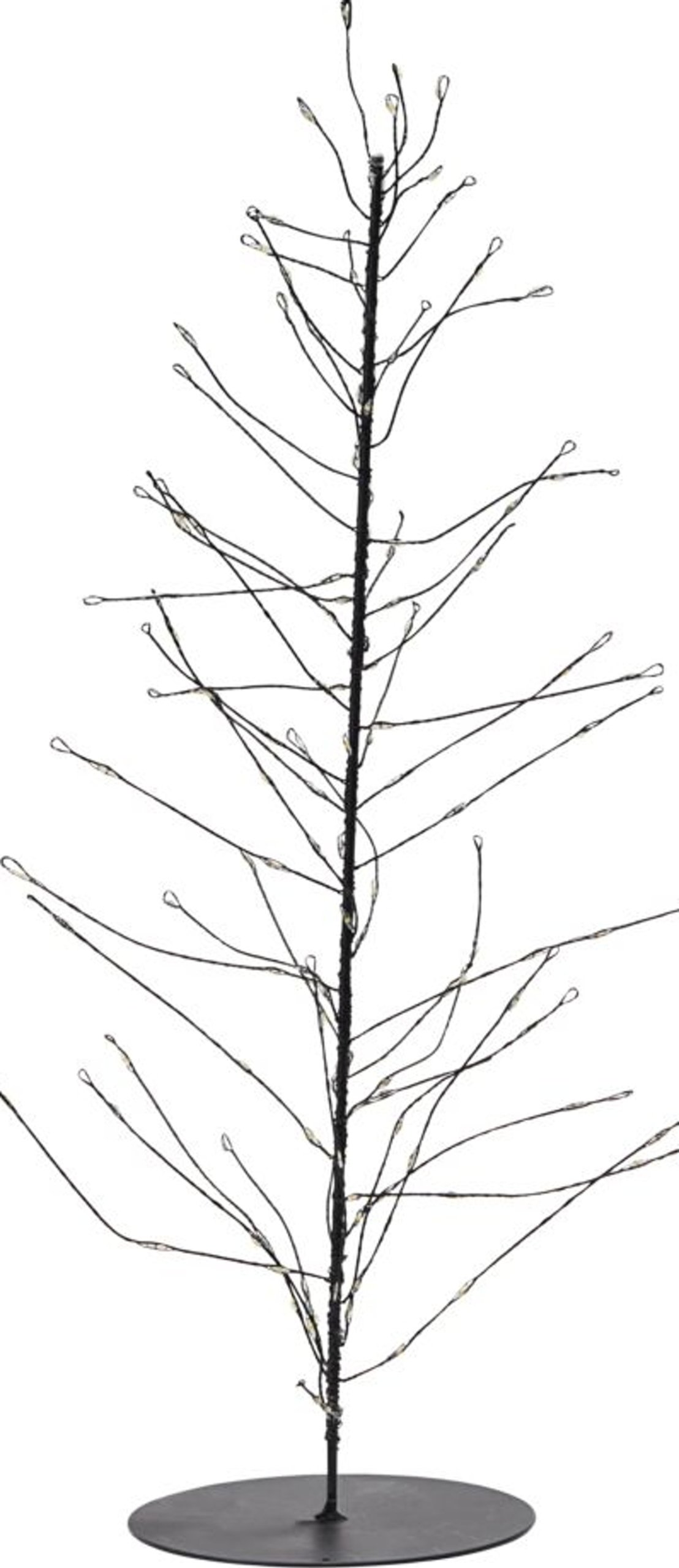 På billedet ser du variationen Glow, Juletræ i ståltråd fra brandet House Doctor i en størrelse D: 12 cm. x H: 45 cm. i farven Sort