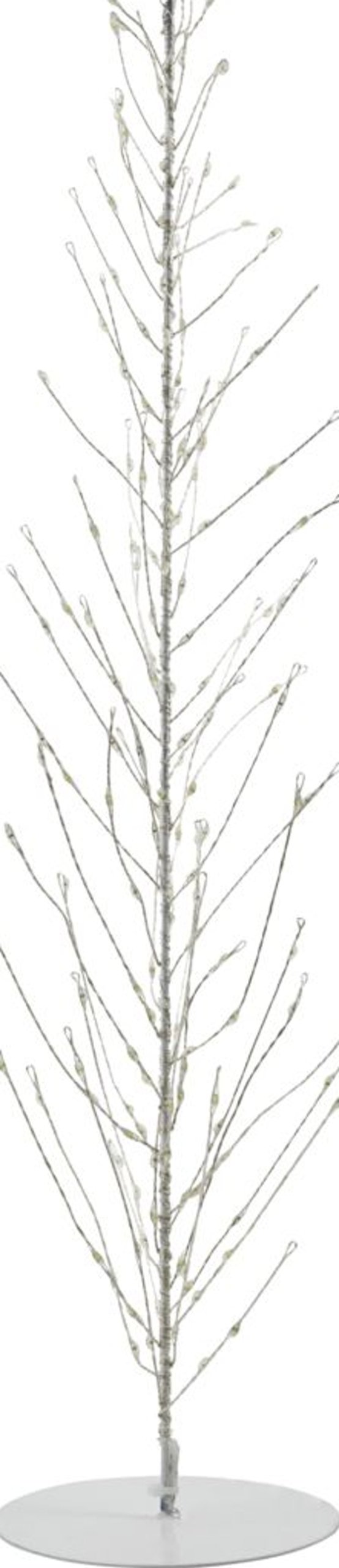 På billedet ser du variationen Glow, Juletræ i ståltråd fra brandet House Doctor i en størrelse D: 12 cm. x H: 60 cm. i farven Hvid