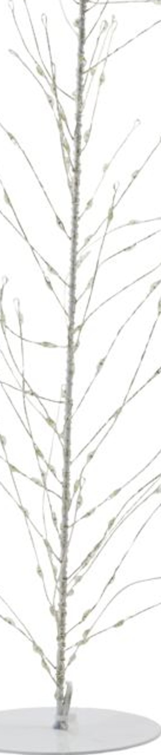 På billedet ser du variationen Glow, Juletræ i ståltråd fra brandet House Doctor i en størrelse D: 12 cm. x H: 45 cm. i farven Hvid
