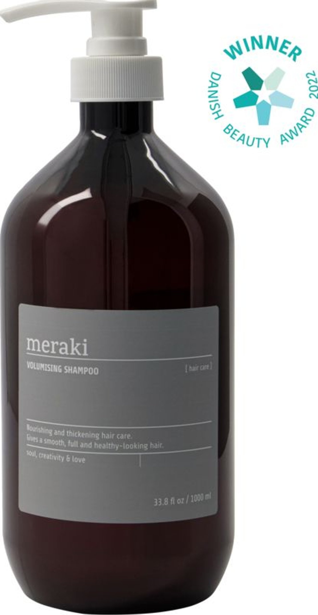 #1 - Volumising shampoo by Meraki (D: 8,5 cm. x H: 24,4 cm., Sort/Grå)