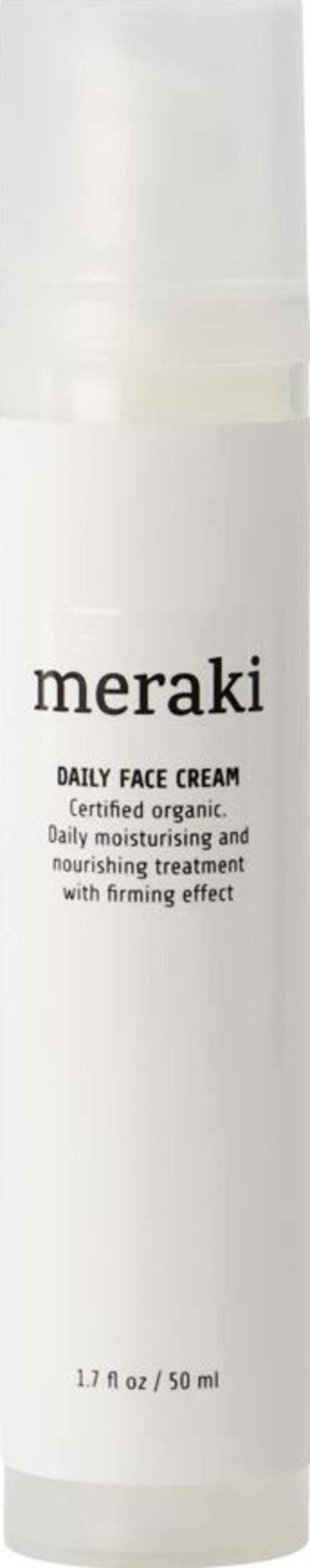 På billedet ser du variationen Daily face cream fra brandet Meraki i en størrelse D: 2,8 cm. x L: 14,8 cm. i farven Hvid