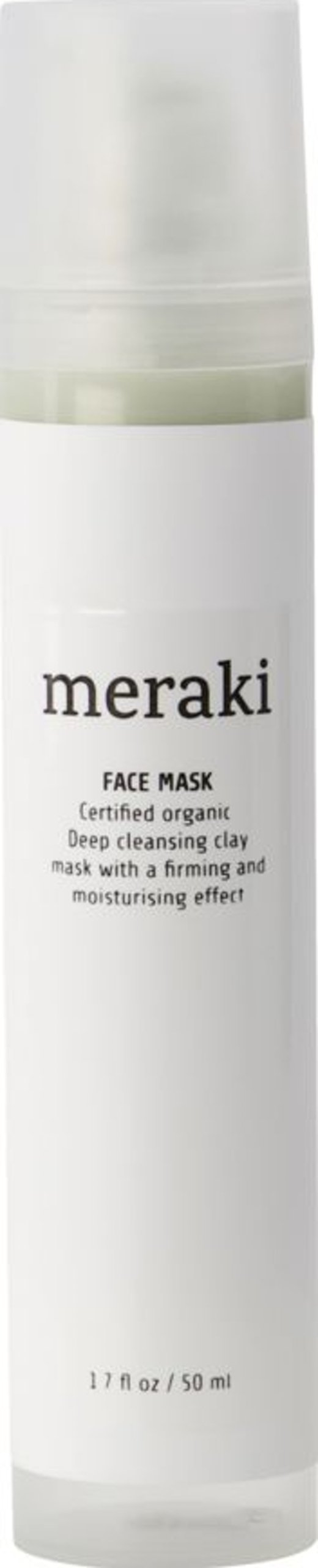 På billedet ser du variationen Face mask fra brandet Meraki i en størrelse D: 2,8 cm. x L: 14,8 cm. i farven Hvid