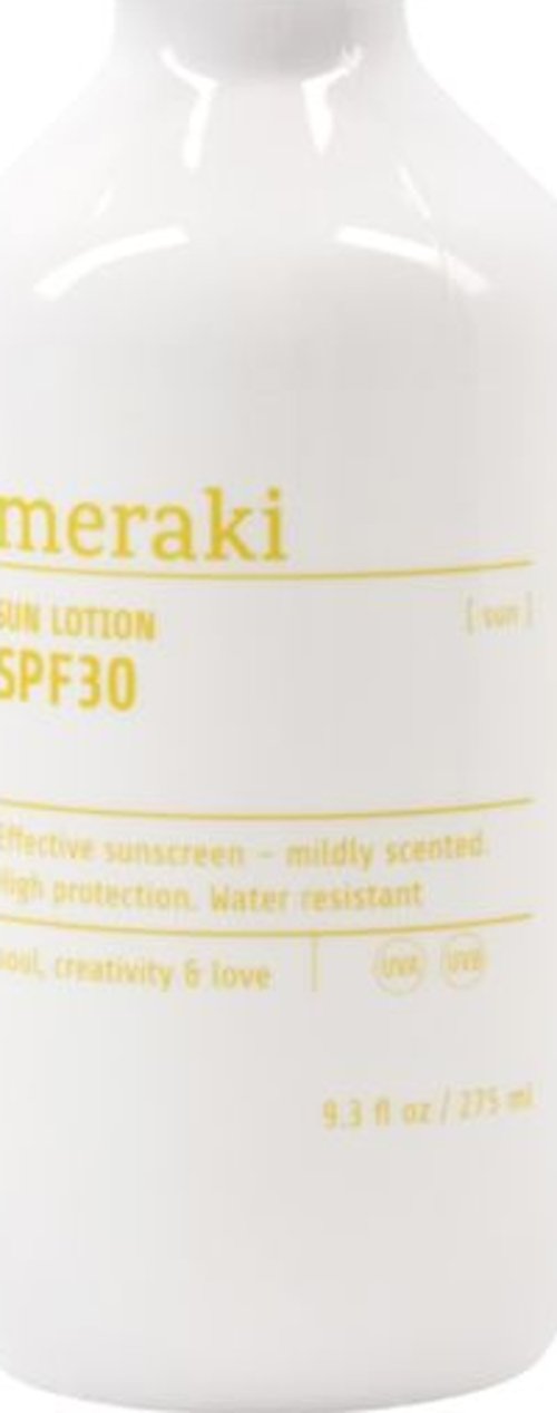 På billedet ser du variationen Mildly scented, Sun lotion fra brandet Meraki i en størrelse D: 6 cm. x H: 16 cm. i farven Hvid/Gul