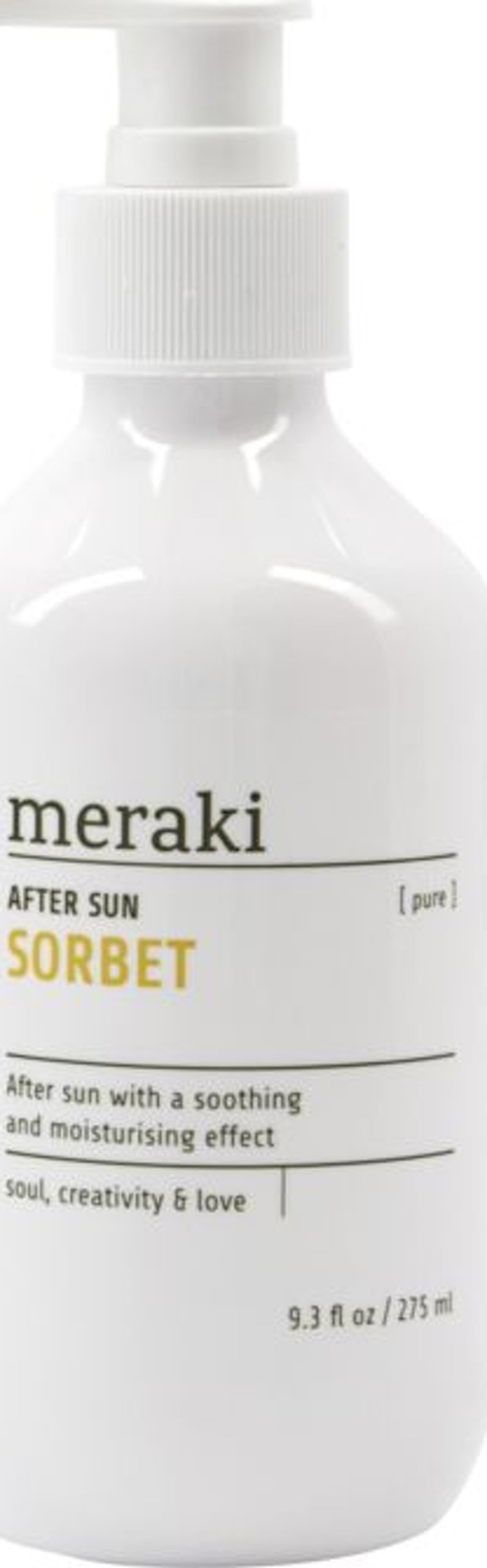Se Pure, After sun sorbet by Meraki (D: 6 cm. x H: 16 cm., Hvid/Gul) hos Likehome.dk