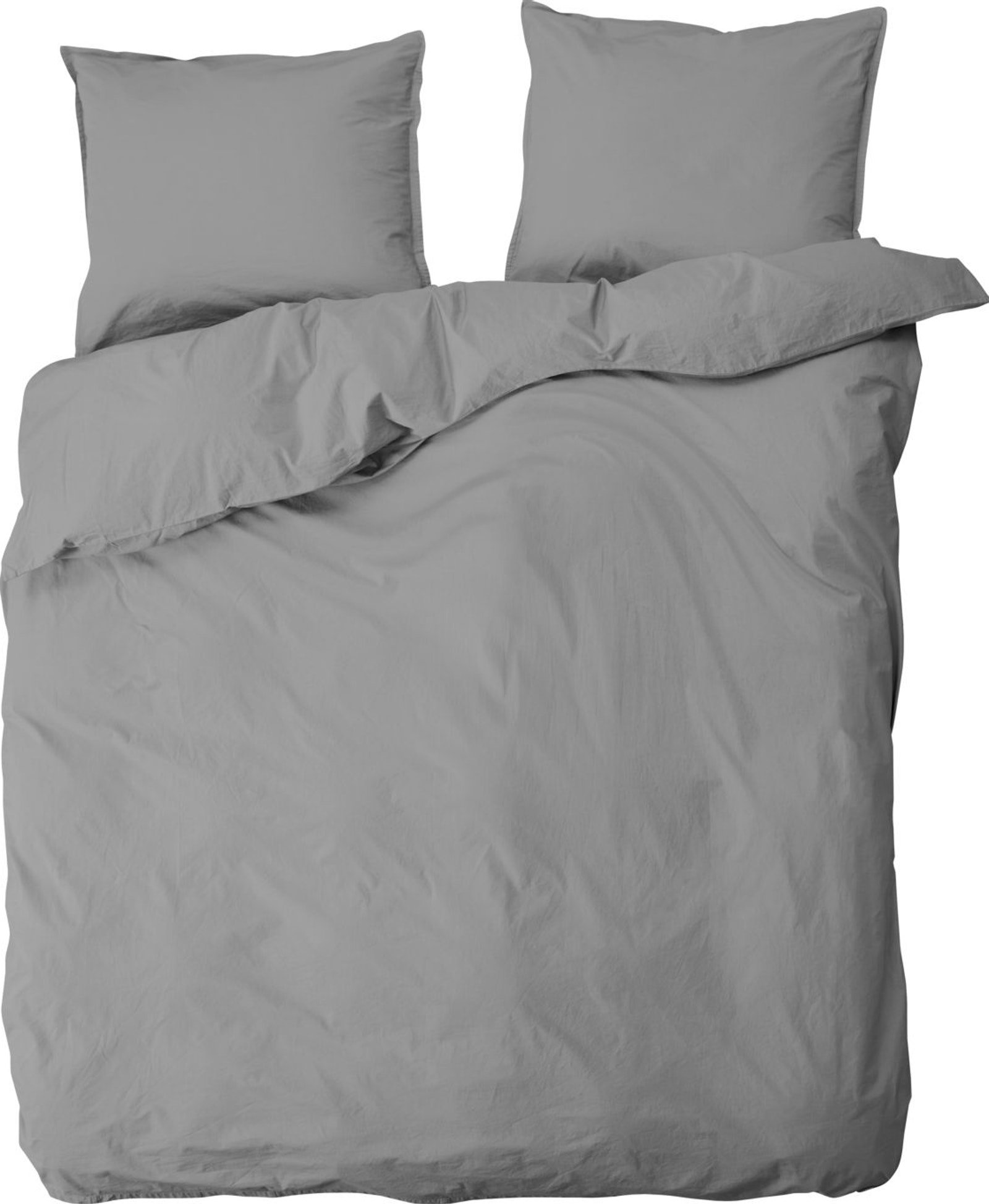 15: Ingrid, Dobbelt sengesæt, Økologisk bomuld by byNORD (B: 200 cm. x L: 220 cm., Thunder)
