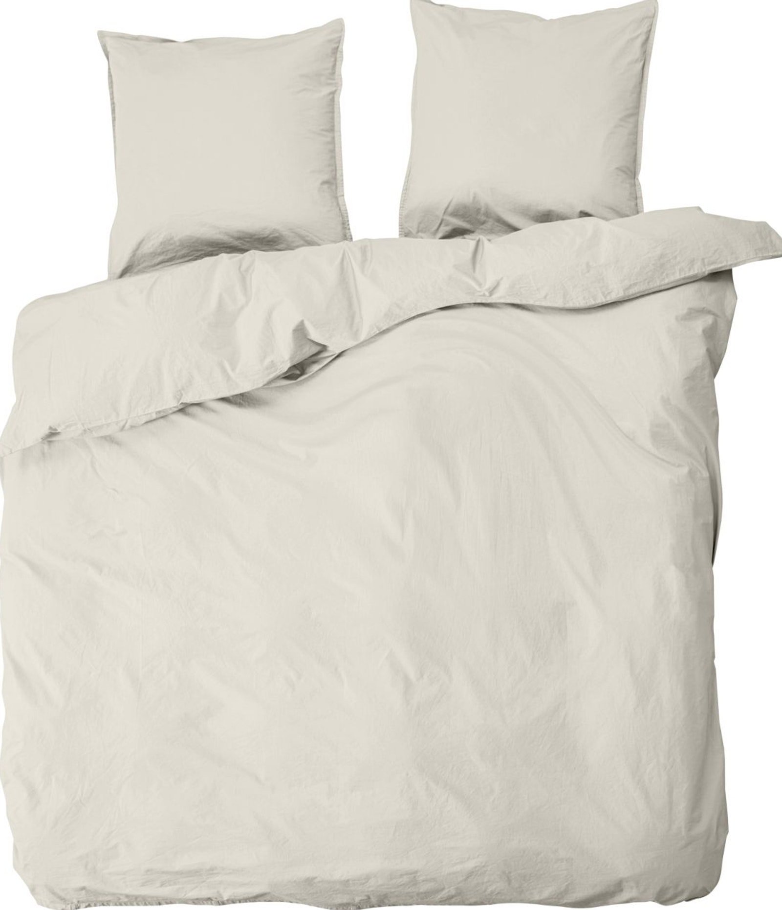 Ingrid, Dobbelt sengesæt, Økologisk bomuld by byNORD (B: 220 cm. x L: 220 cm., Shell)
