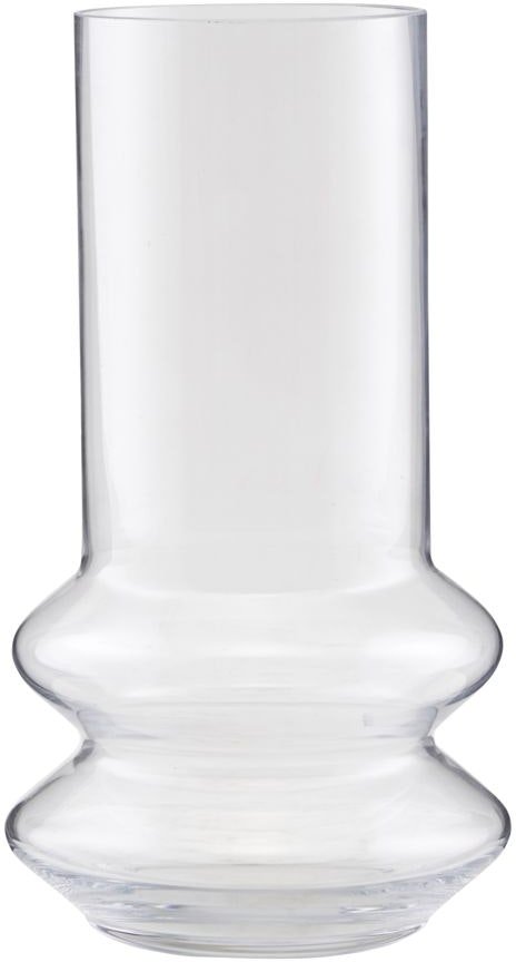 På billedet ser du variationen Forms, Vase, glas fra brandet House Doctor i en størrelse D: 14 cm. x H: 24 cm. i farven Klar
