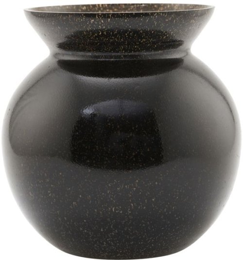 På billedet ser du variationen Chenna, Vase, glas fra brandet House Doctor i en størrelse D: 23 cm. x H: 22,5 cm. i farven Sort