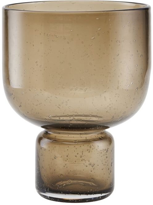 På billedet ser du Farida, Vase, glas fra brandet House Doctor i en størrelse D: 17 cm. x H: 20 cm. i farven Brun