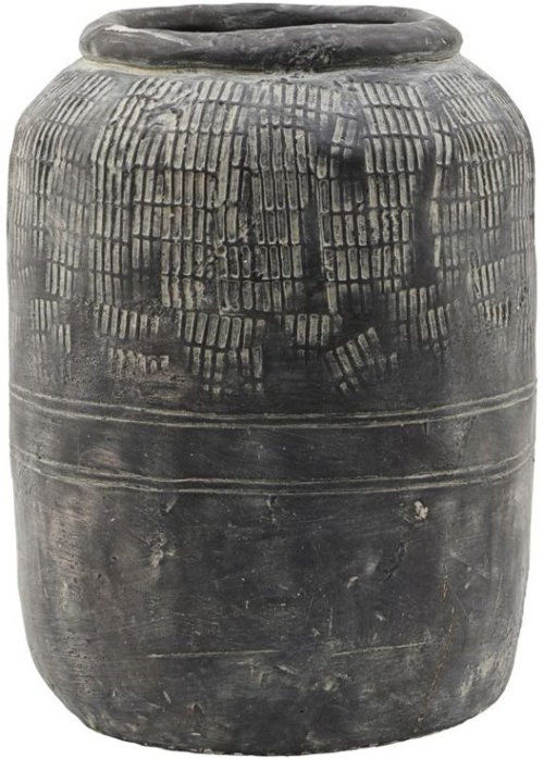 På billedet ser du variationen Jalna, Vase, cement fra brandet House Doctor i en størrelse D: 23,5 cm. x H: 31,5 cm. i farven Grå