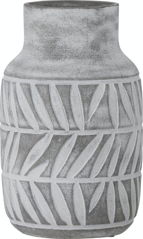 På billedet ser du variationen Saku, Vase, Keramik fra brandet Bloomingville i en størrelse D: 17 cm. x H: 27,5 cm. i farven Grå