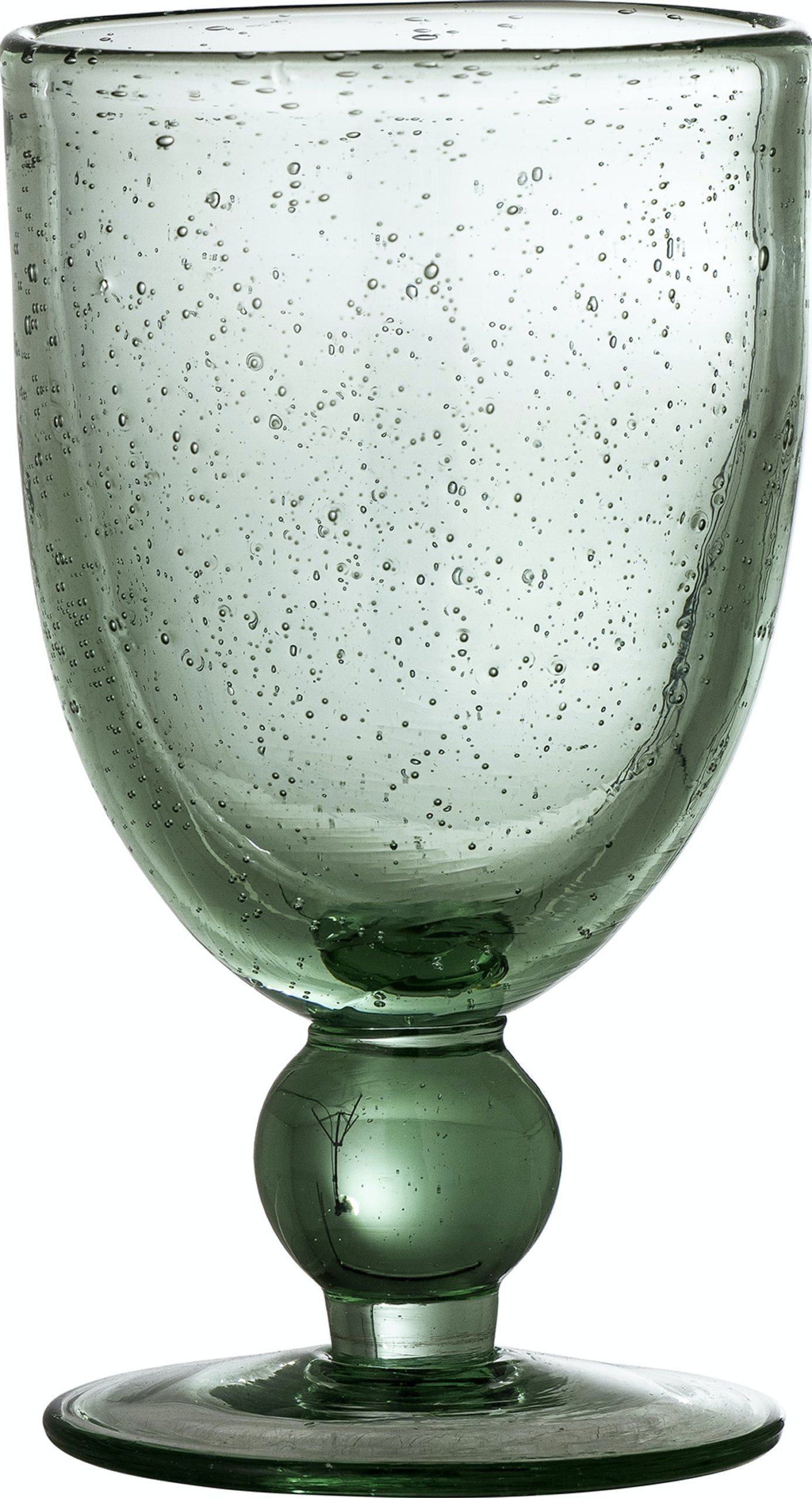 På billedet ser du variationen Manela, Vin glas, Glas fra brandet Bloomingville i en størrelse D: 9 cm. x H: 15,5 cm. i farven Grøn