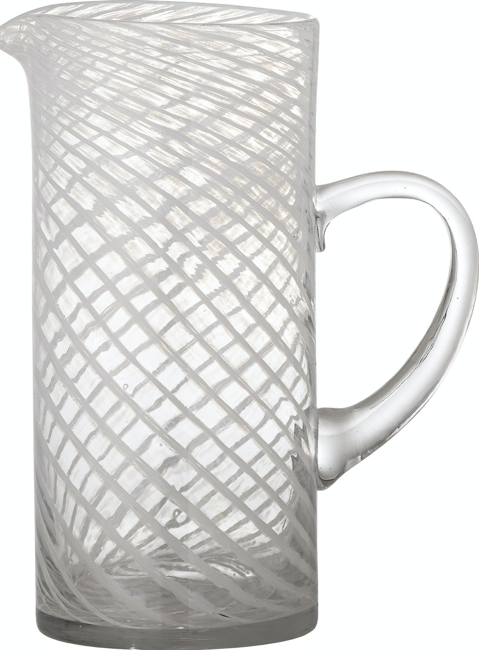 Sakhi, Kande, Glas by Bloomingville (H: 26 cm. x B: 12 cm. x L: 21 cm., Hvid)