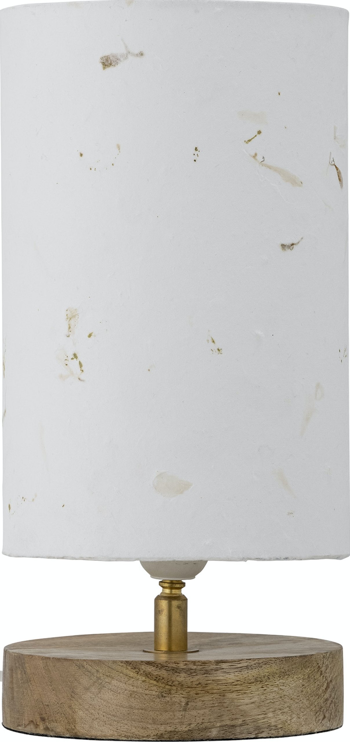 På billedet ser du Phu, Bordlampe, Mangotræ fra brandet Bloomingville i en størrelse D: 15 cm. x H: 28 cm. i farven Hvid