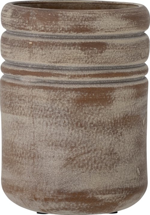 På billedet ser du variationen Vilken, Vase, Keramik fra brandet Bloomingville i en størrelse D: 14 cm. x H: 20 cm. i farven Brun