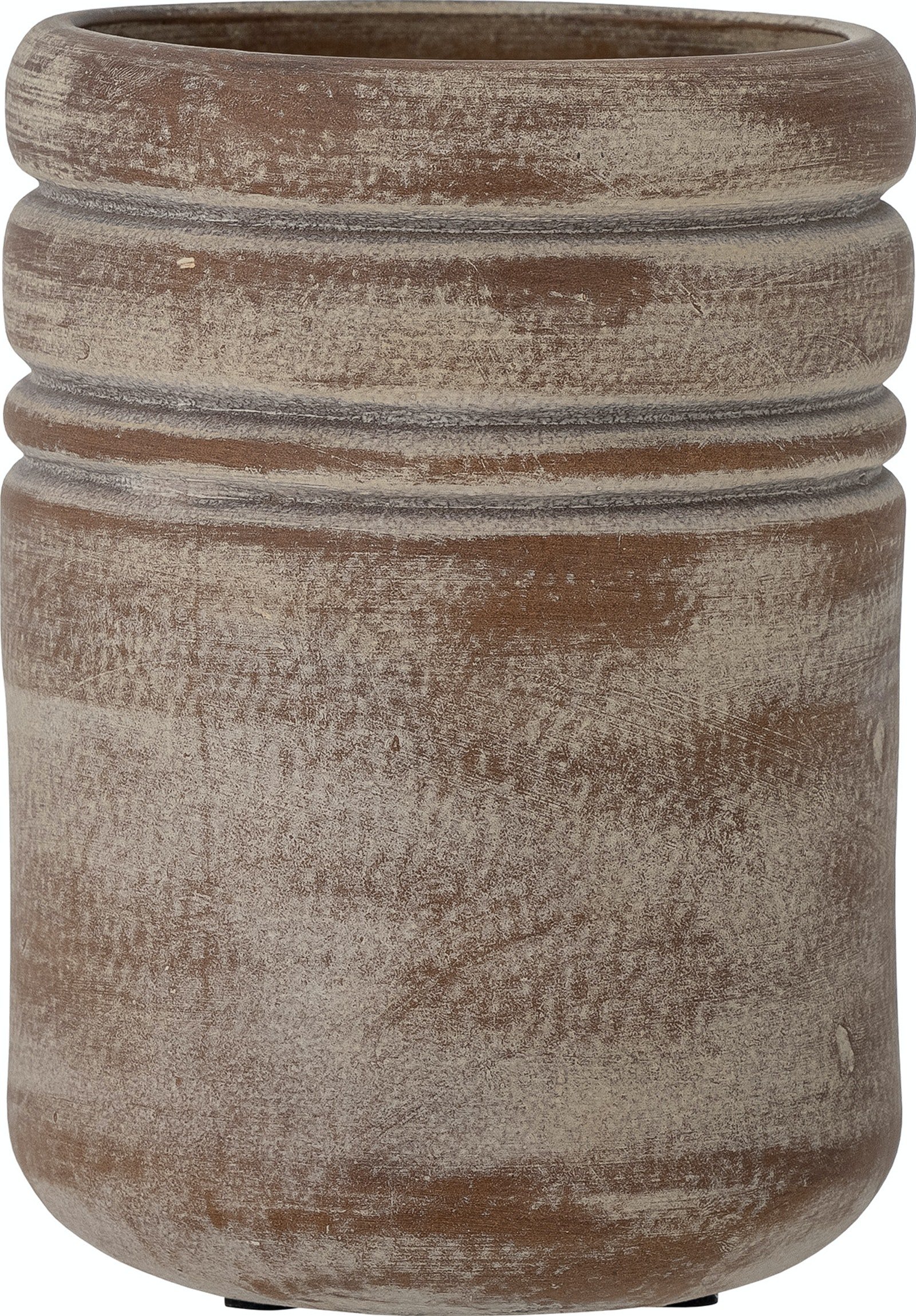 På billedet ser du Vilken, Vase, Keramik fra brandet Bloomingville i en størrelse D: 14 cm. x H: 20 cm. i farven Brun