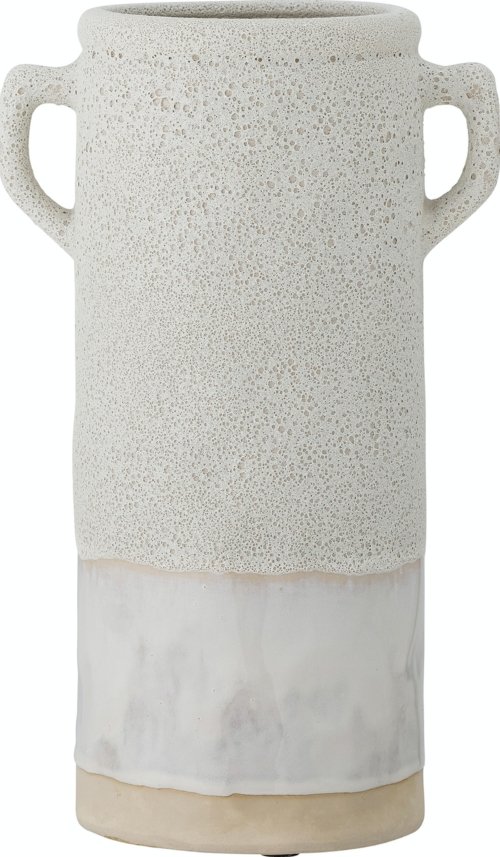 På billedet ser du variationen Tarin, Vase, Keramik fra brandet Bloomingville i en størrelse H: 32 cm. x B: 14 cm. x L: 19 cm. i farven Hvid