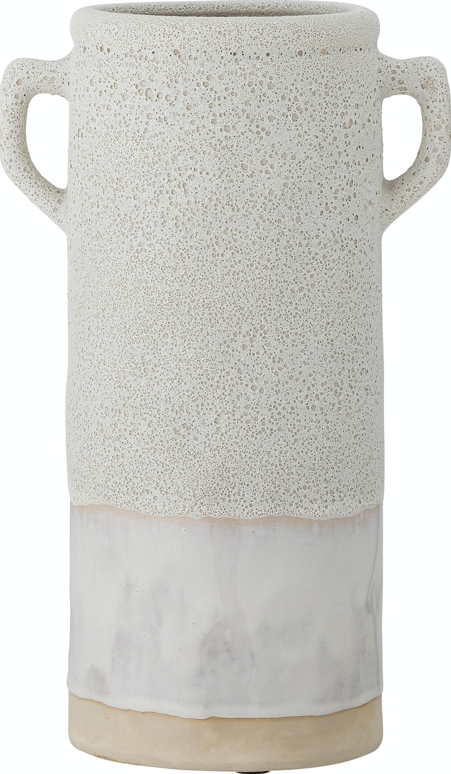 På billedet ser du Tarin, Vase, Keramik fra brandet Bloomingville i en størrelse H: 32 cm. x B: 14 cm. x L: 19 cm. i farven Hvid