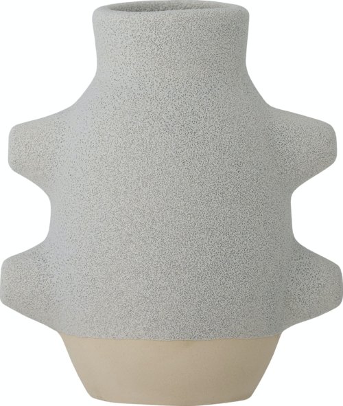 På billedet ser du variationen Birka, Vase, Keramik fra brandet Bloomingville i en størrelse H: 16 cm. x B: 10 cm. x L: 14 cm. i farven Hvid