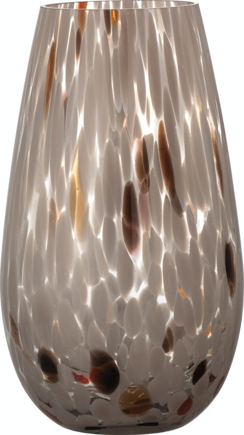 På billedet ser du variationen Artem, Vase, Glas fra brandet Bloomingville i en størrelse D: 14,5 cm. x H: 25 cm. i farven Brun