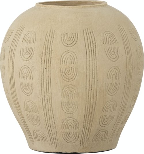 På billedet ser du variationen Taym, Deko Vase, Terrakotta fra brandet Bloomingville i en størrelse D: 20 cm. x H: 20 cm. i farven Natur