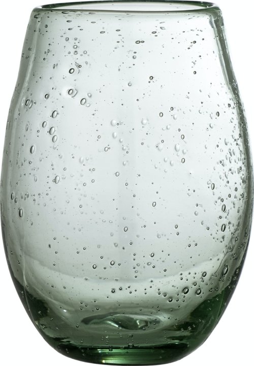 På billedet ser du variationen Manela, Drikkeglas, Glas fra brandet Bloomingville i en størrelse D: 9,5 cm. x H: 13,5 cm. i farven Grøn