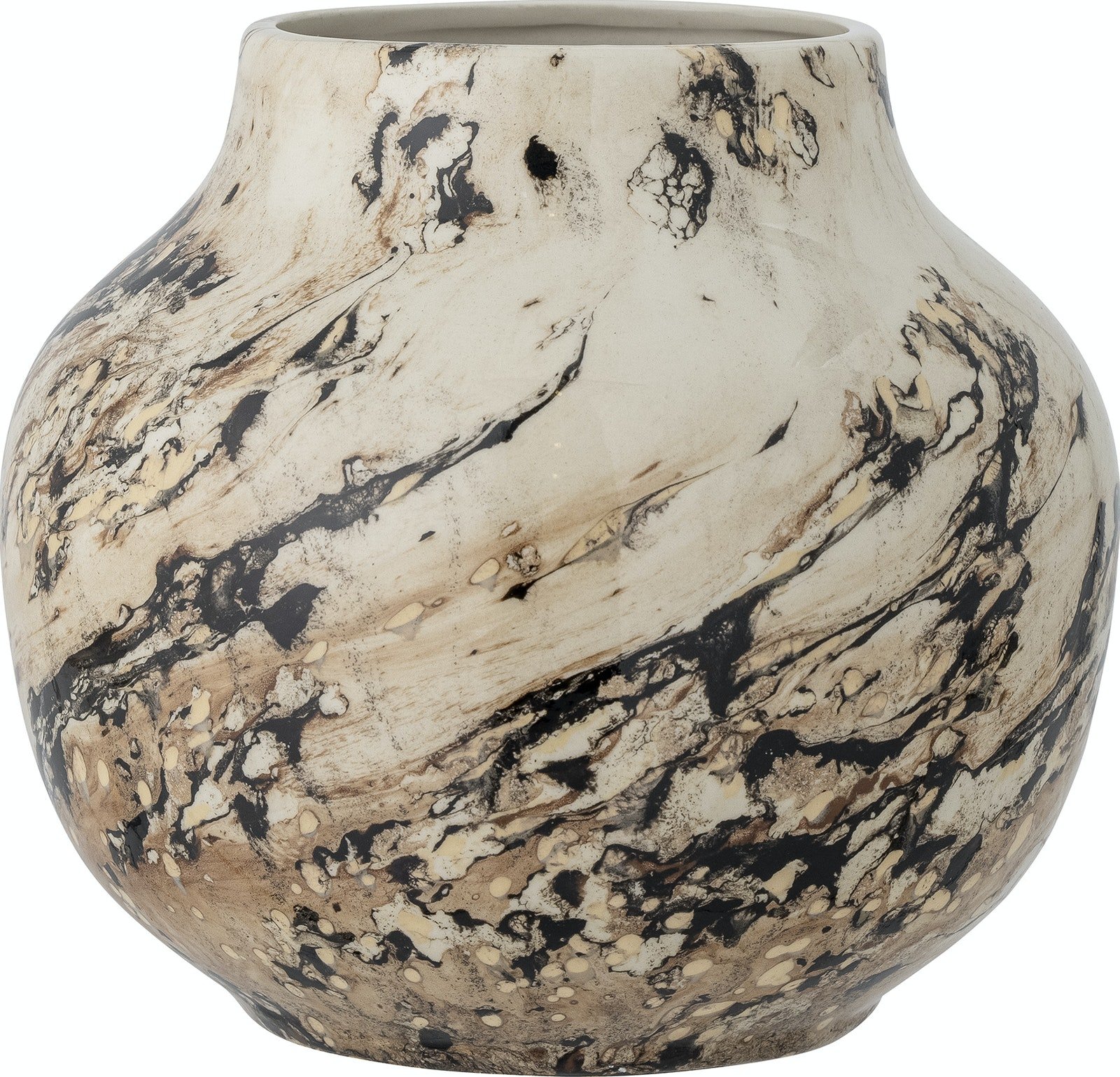 På billedet ser du variationen Janka, Vase, Stentøj fra brandet Bloomingville i en størrelse D: 23,5 cm. x H: 21,5 cm. i farven Brun