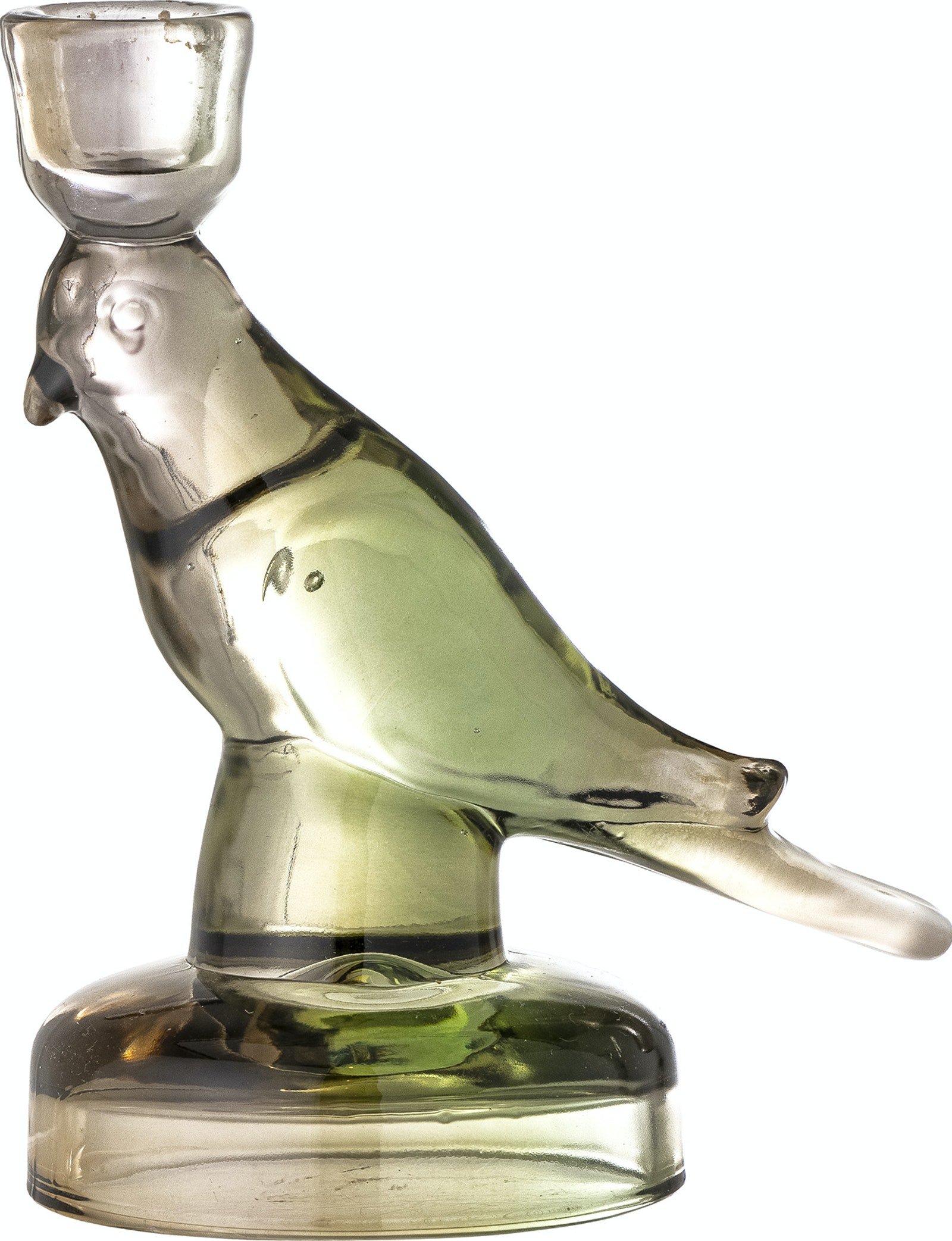 7: Batin, Lysestage, Glas by Bloomingville (H: 16,5 cm. x B: 9,5 cm. x L: 13,5 cm., Grøn)