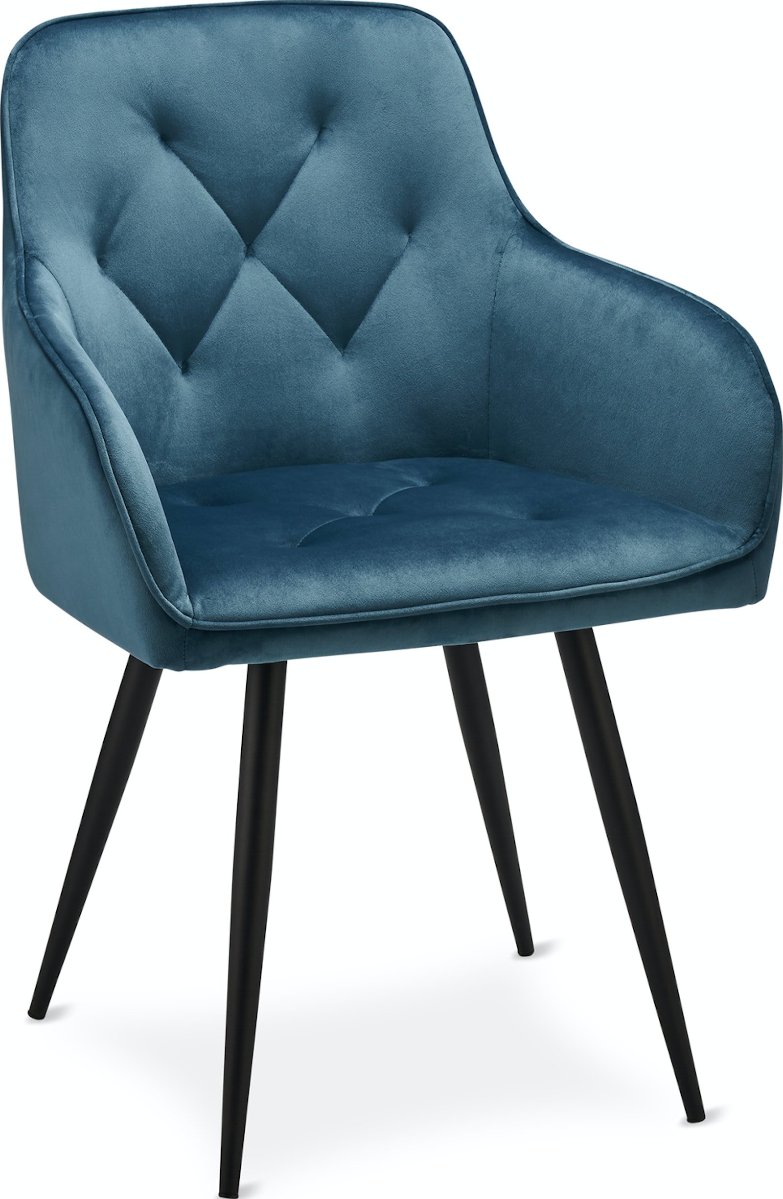 På billedet ser du Hopton, Spisebordsstol med armlæn, Stof fra brandet Raymond & Hallmark i en størrelse Ja i farven Blå