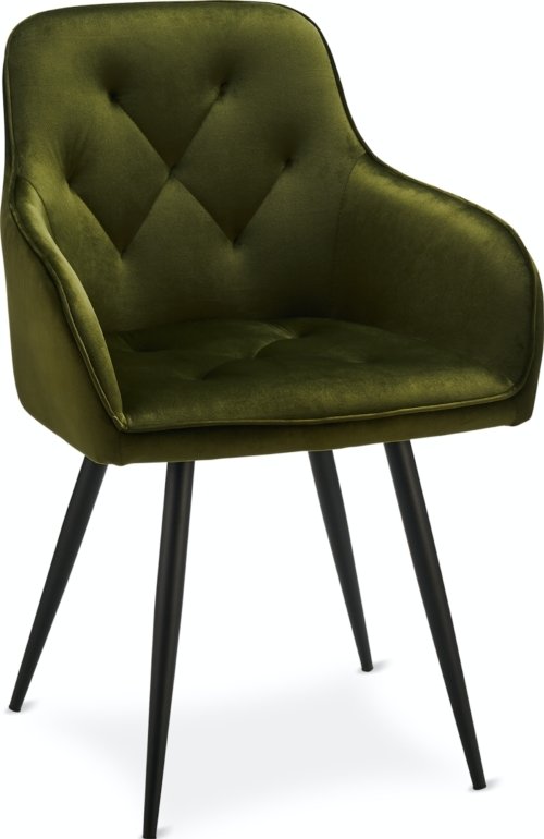På billedet ser du variationen Hopton, Spisebordsstol med armlæn, Stof fra brandet Raymond & Hallmark i en størrelse Ja i farven Grøn