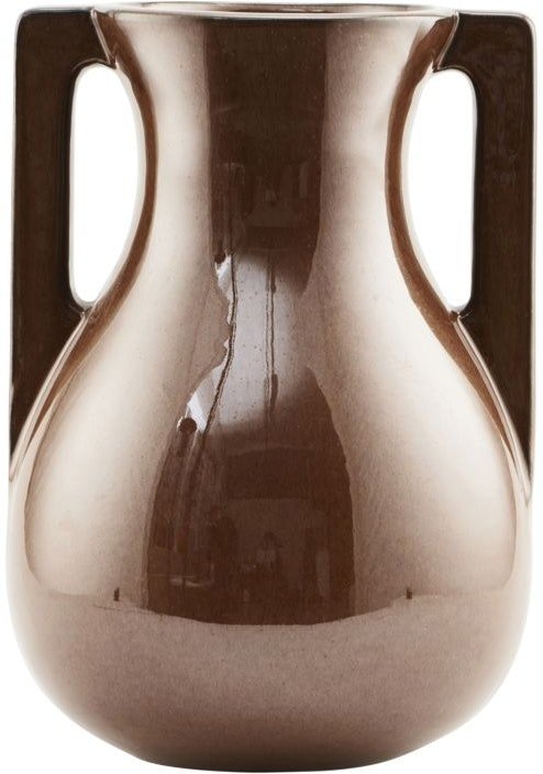 På billedet ser du variationen Mississipi, Vase, keramik fra brandet House Doctor i en størrelse D: 21,5 cm. x H: 31 cm. i farven Brun