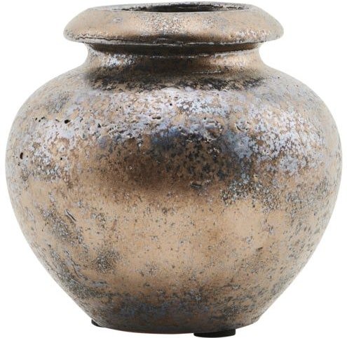 På billedet ser du Mini, Vase, keramik fra brandet House Doctor i en størrelse D: 12 cm. x H: 12 cm. i farven Brun