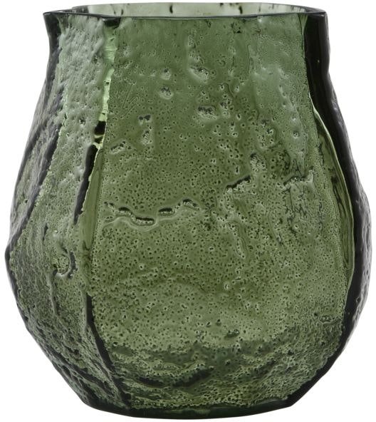 På billedet ser du Moun, Vase fra brandet House Doctor i en størrelse D: 9 cm. x H: 9,5 cm. i farven Mørkegrøn