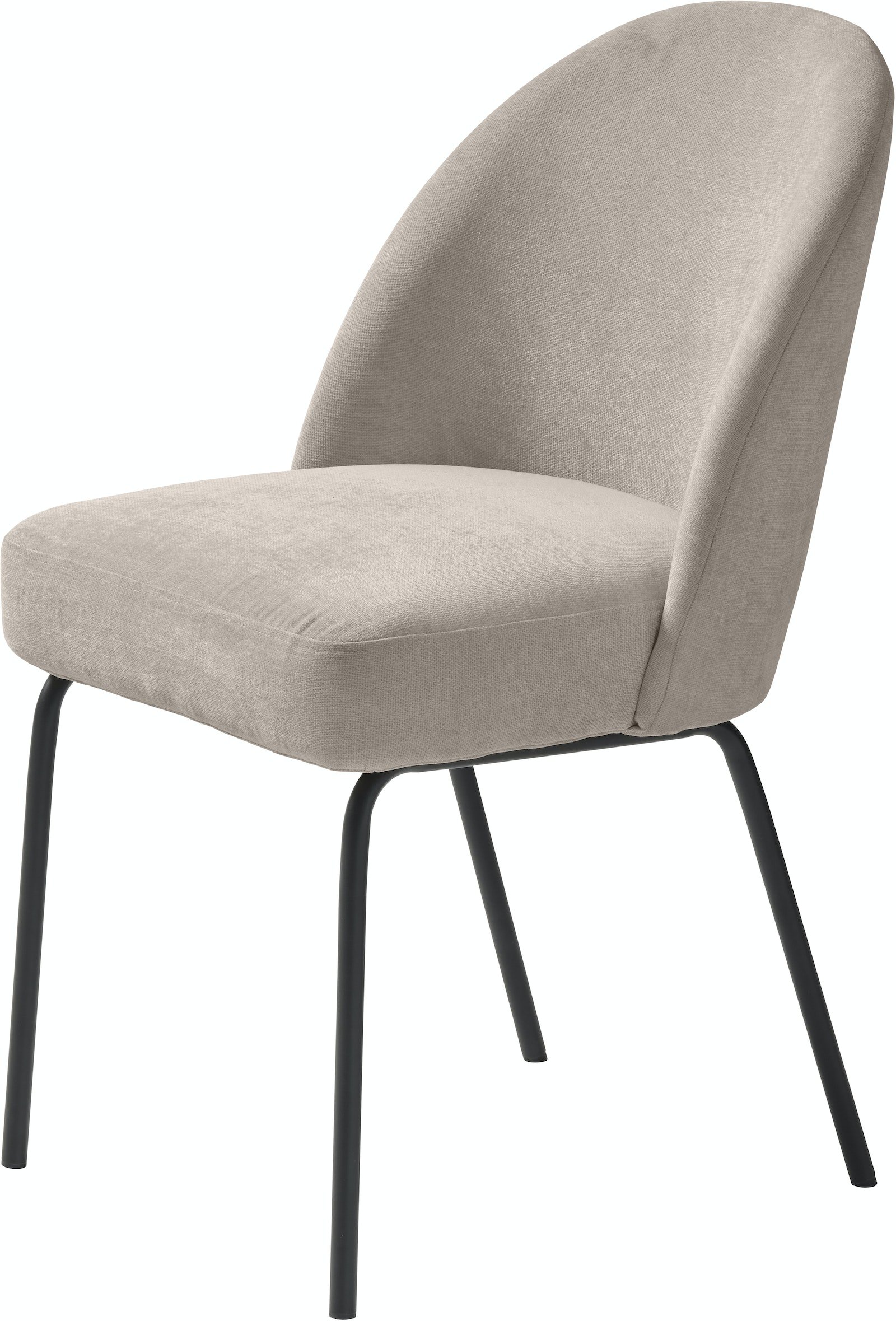 Creston, Spisebordsstol, stof by Unique Furniture (H: 83,5 cm. x B: 48,5 cm. x L: 57 cm., Grå)