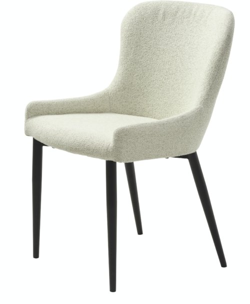 På billedet ser du variationen Ontario, Spisebordsstol, bouclé fra brandet Unique Furniture i en størrelse H: 82 cm. x B: 52 cm. x L: 60 cm. i farven Sort