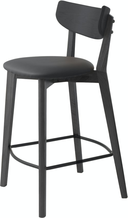 På billedet ser du variationen Pero, Barstol, kunstlæder fra brandet Unique Furniture i en størrelse H: 93 cm. x B: 47 cm. x L: 50 cm. i farven Sort