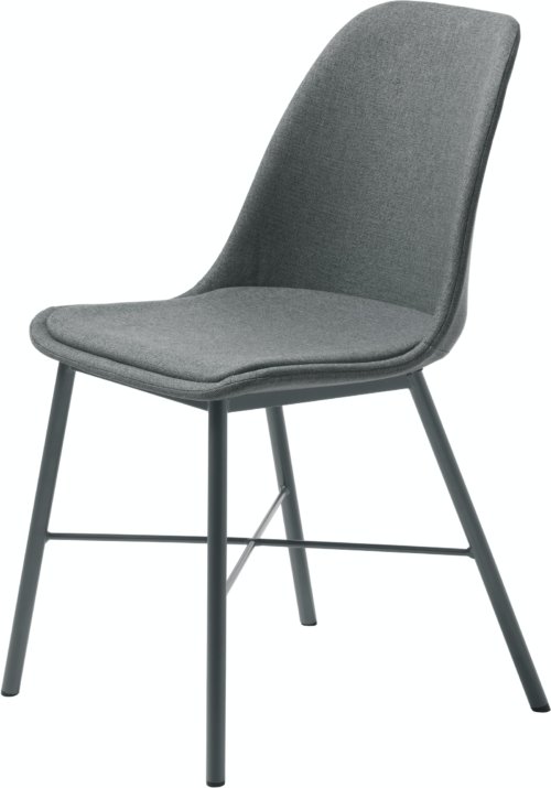 På billedet ser du variationen Whistler, Spisebordsstol, stof fra brandet Unique Furniture i en størrelse H: 83,5 cm. x B: 47 cm. x L: 54 cm. i farven Mørkegrå