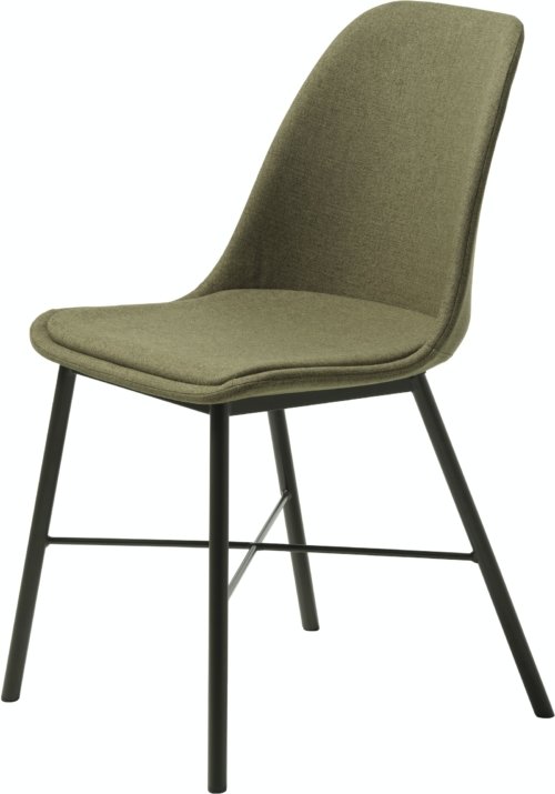 På billedet ser du variationen Whistler, Spisebordsstol, stof fra brandet Unique Furniture i en størrelse H: 83,5 cm. x B: 47 cm. x L: 54 cm. i farven Olivegrøn