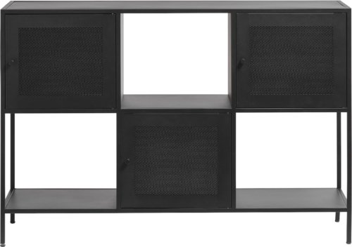 På billedet ser du variationen Malibu, Skænk, 3 låger, metal fra brandet Unique Furniture i en størrelse H: 81 cm. x B: 120 cm. x L: 35 cm. i farven Sort