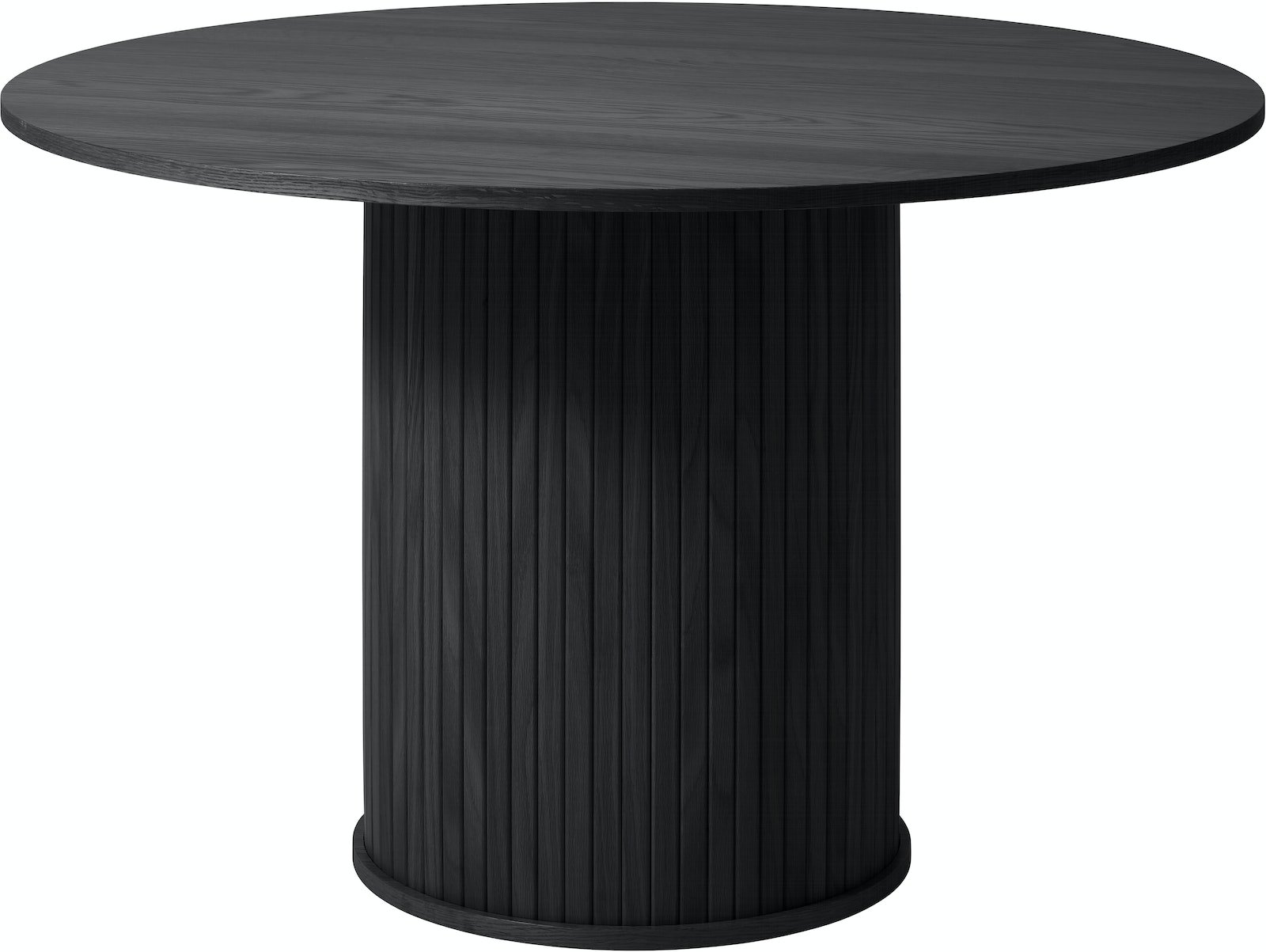 På billedet ser du Nola, Rundt spisebord, egetræ fra brandet Unique Furniture i en størrelse H: 75 cm. x B: 120 cm. x L: 120 cm. i farven Sort