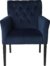 På billedet ser du variationen Sander, Spisebordsstol, polyesterfløjl, røget eg fra brandet Cozy Living i en størrelse H: 90 cm. x B: 60 cm. i farven Blå