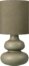 På billedet ser du variationen Dandie, Lampe med Lampeskærm, Glaseret keramik fra brandet Cozy Living i en størrelse D: 26 cm. x H: 60 cm. x B: 26 cm. x L: 26 cm. i farven Grøn