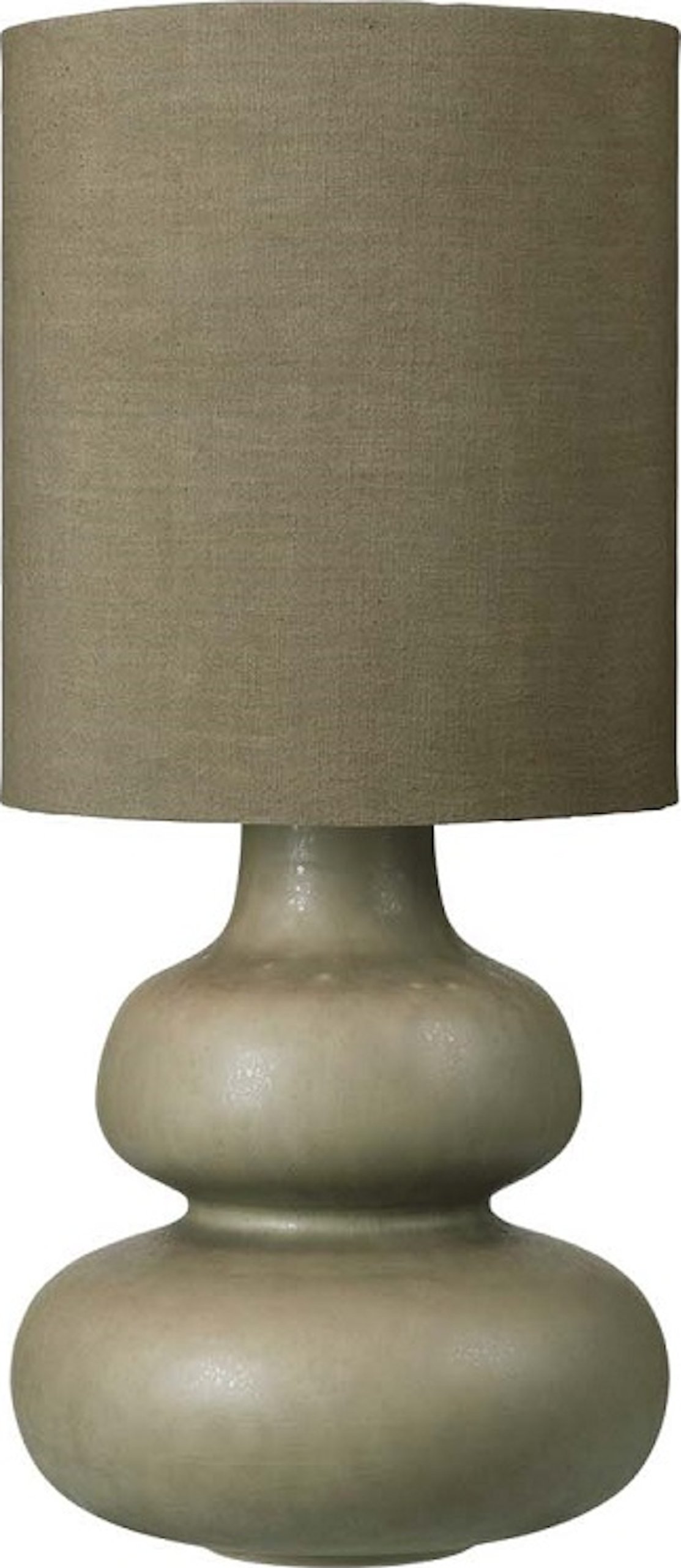 På billedet ser du Dandie, Lampe med Lampeskærm, Glaseret keramik fra brandet Cozy Living i en størrelse D: 26 cm. x H: 60 cm. x B: 26 cm. x L: 26 cm. i farven Grøn