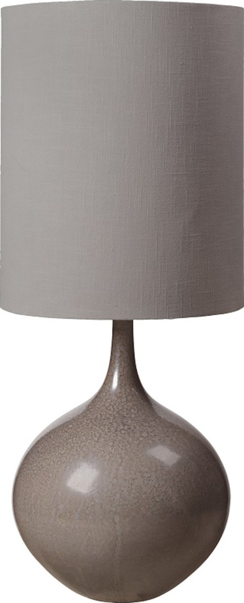 På billedet ser du variationen Bella, Lampe med Lampeskærm, Glaseret keramik fra brandet Cozy Living i en størrelse D: 40 cm. x H: 100 cm. i farven Sort