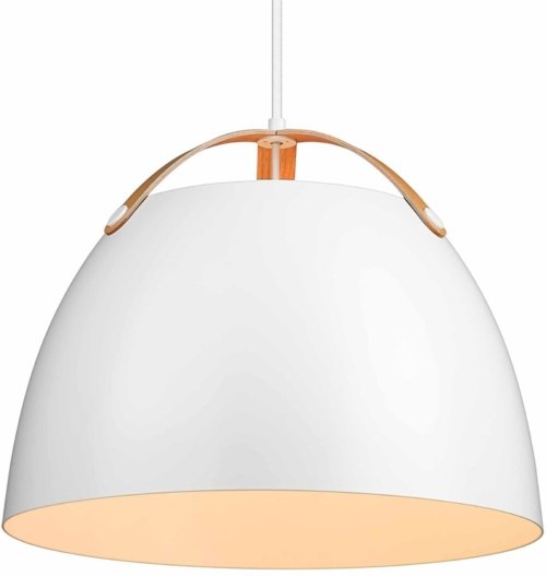 På billedet ser du variationen Oslo, Pendel lampe, 40W fra brandet Halo Design i en størrelse D: 40 cm. x H: 31 cm. i farven Hvid